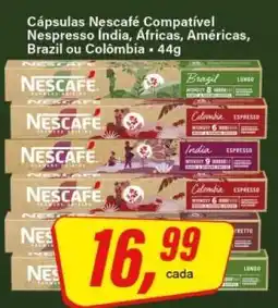 Rede Supermarket Cápsulas Nescafé Compatível Nespresso Índia, Áfricas, Américas, Brazil ou Colômbia oferta