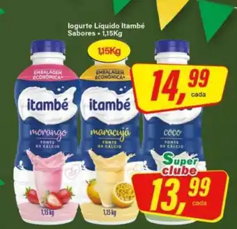 Rede Supermarket Iogurte Líquido Itambé Sabores oferta