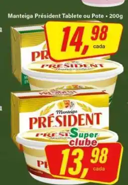 Rede Supermarket Manteiga Président Tablete ou Pote oferta