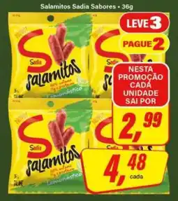 Rede Supermarket Salamitos Sadia Sabores oferta