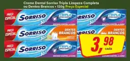 Rede Supermarket Creme Dental Sorriso Tripla Limpeza Completa ou Dentes Brancos oferta