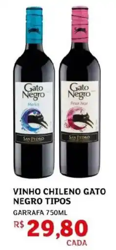 Assaí Atacadista Vinho chileno gato negro tipos oferta