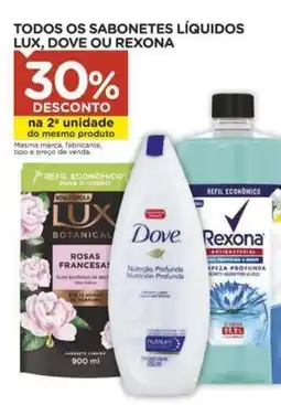 Carrefour Todos os sabonetes líquidos lux, dove ou rexona oferta
