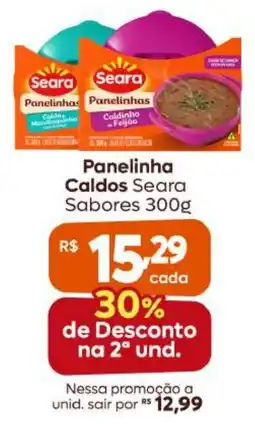 Supermercados Pague Menos Panelinha Caldos Seara Sabores oferta