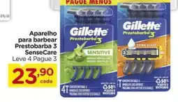 Carrefour Aparelho para barbear Prestobarba 3 SenseCare oferta