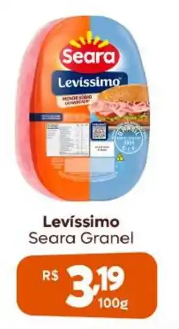Supermercados Pague Menos Levíssimo Seara Granel oferta
