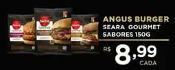 Supermercados Pague Menos Angus burger seara gourmet sabores oferta