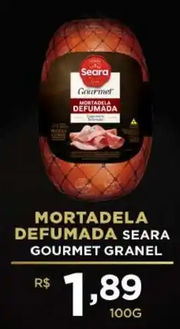 Supermercados Pague Menos Mortadela defumada seara gourmet granel oferta