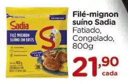 Carrefour Filé-mignon suíno Sadia Fatiado, Congelado, oferta