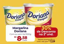 Supermercados Pague Menos Margarina Doriana Com ou sem Sal oferta