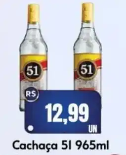 Supermercados Pague Menos Cachaça 51 oferta