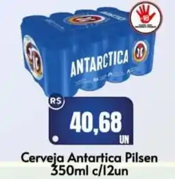 Supermercados Pague Menos Cerveja Antartica Pilsen c/12un oferta