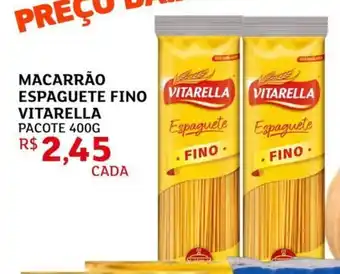 Macarrão espaguete fino vitarella