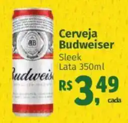 Supermercados Mateus Cerveja Budweiser Sleek Lata oferta