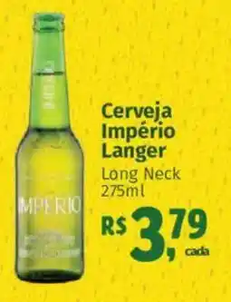 Supermercados Mateus Cerveja Império Langer Long Neck oferta