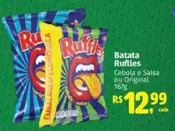 Supermercados Mateus Batata Ruflles Cebola e Salsa ou Original oferta