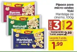 Carrefour Pipoca para micro-ondas Yoki oferta