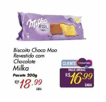 Muffato Biscoito Choco Moo Revestido com Chocolate Milka 200g oferta