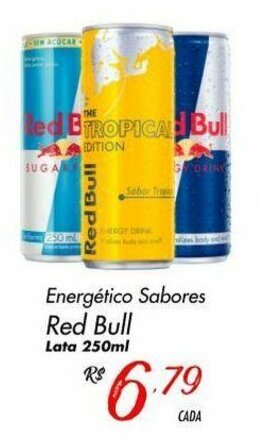 Energetico sabores Red Bull 250ml
