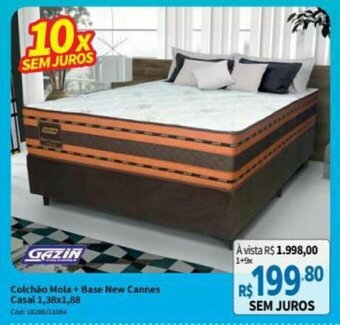Deltasul Colchao Mola + Base New Cannes Casal 138x1.88 oferta