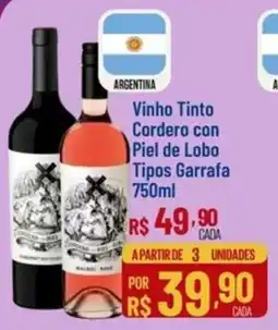 Muffato Vinho Tinto Cordero con Piel de Lobo Tipos Garrafa oferta