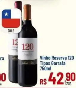 Muffato Vinho Reserva 120 Tipos Garrafa oferta