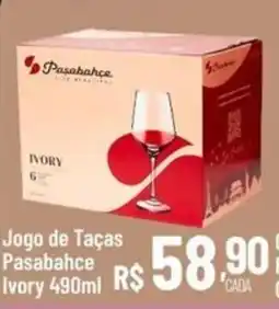 Muffato Jogo de Taças Pasabahçe Ivory oferta