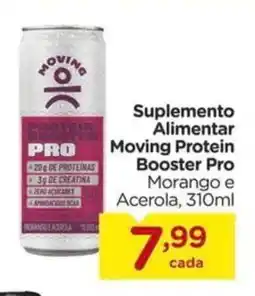 Carrefour Suplemento Alimentar Moving Protein Booster Pro Morango e Acerola, oferta