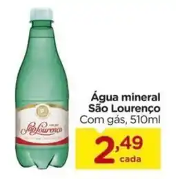 Carrefour Água mineral São Lourenço Com gás, oferta