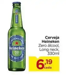 Carrefour Cerveja Heineken Zero álcool, Long neck, oferta