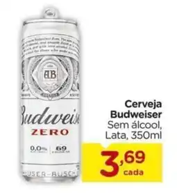 Carrefour Cerveja Budweiser Sem álcool, Lata, oferta