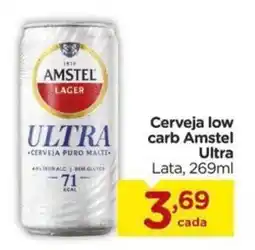 Carrefour Cerveja low carb Amstel Ultra Lata, oferta