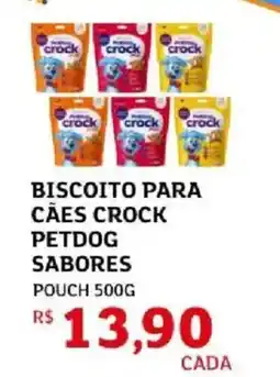 Assaí Atacadista Biscoito para cães crock petdog sabores oferta