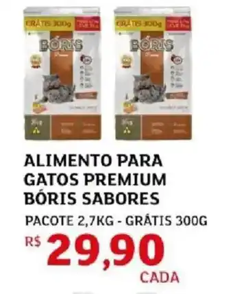 Alimento para gatos premium bóris sabores