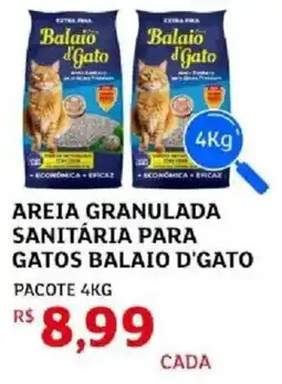 Assaí Atacadista Areia granulada sanitária para gatos balaio d'gato pacote oferta