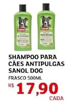 Assaí Atacadista Shampoo para cães antipulgas sanol dog frasco oferta