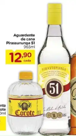 Carrefour Aguardente de cana Pirassununga 51 oferta