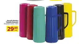 Carrefour Garrafa térmica Topázio Soprano Diversas cores, oferta
