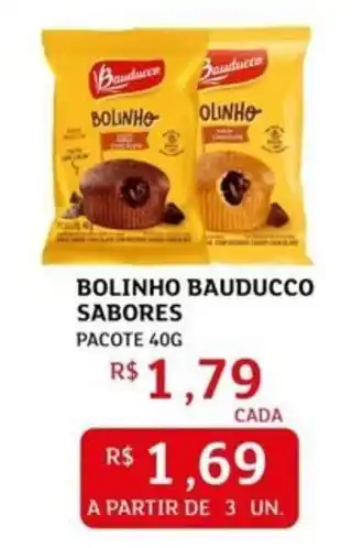 Bolinho bauducco sabores