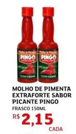 Assaí Atacadista Molho de pimenta extraforte sabor picante pingo frasco oferta