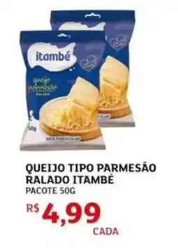 Assaí Atacadista Queijo tipo parmesão ralado itambé oferta
