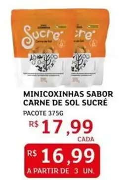 Assaí Atacadista Minicoxinhas sabor carne de sol sucré oferta