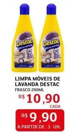 Assaí Atacadista Limpa móveis de lavanda destac frasco oferta