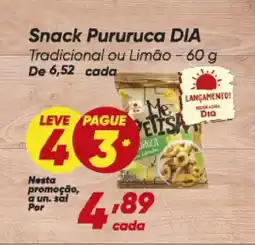 Dia Snack Pururuca DIA Tradicional ou Limão oferta