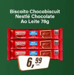 Rede Supermarket Biscoito Chocobiscuit Nestlé Chocolate Ao Leite 78g oferta