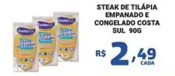 Bahamas Mix Steak de tilapia empanado e congelado costa sul oferta