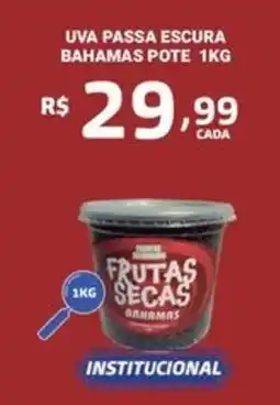 Bahamas Mix Uva passa escura bahamas pote oferta