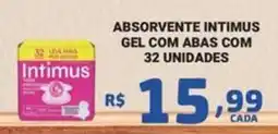 Bahamas Mix Absorvente intimus gel com abas com 32 unidades oferta