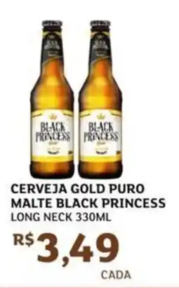Assaí Atacadista Cerveja gold puro malte black princess long neck oferta