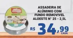 Bahamas Mix Assadeira de aluminio com fundo removivel aloeste n° 25 oferta